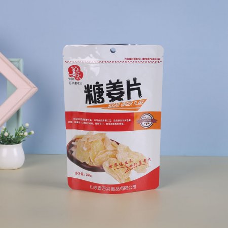 印刷真空糖姜片食品包裝袋鋁箔袋彩印復合卷膜自立自封袋