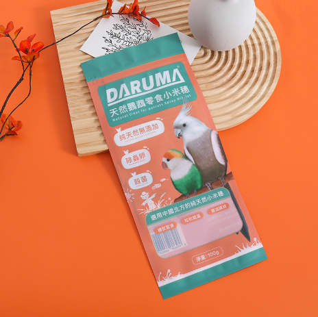 定制寵物食品包裝袋 天然殺菌鸚鵡鳥小動(dòng)物零食鋁箔拉鏈袋